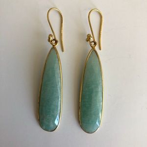Jade-toned Drop Earrings